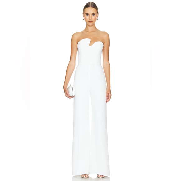 Amanda Uprichard Strapless Puzzle Jumpsuit - Picture 1 of 3